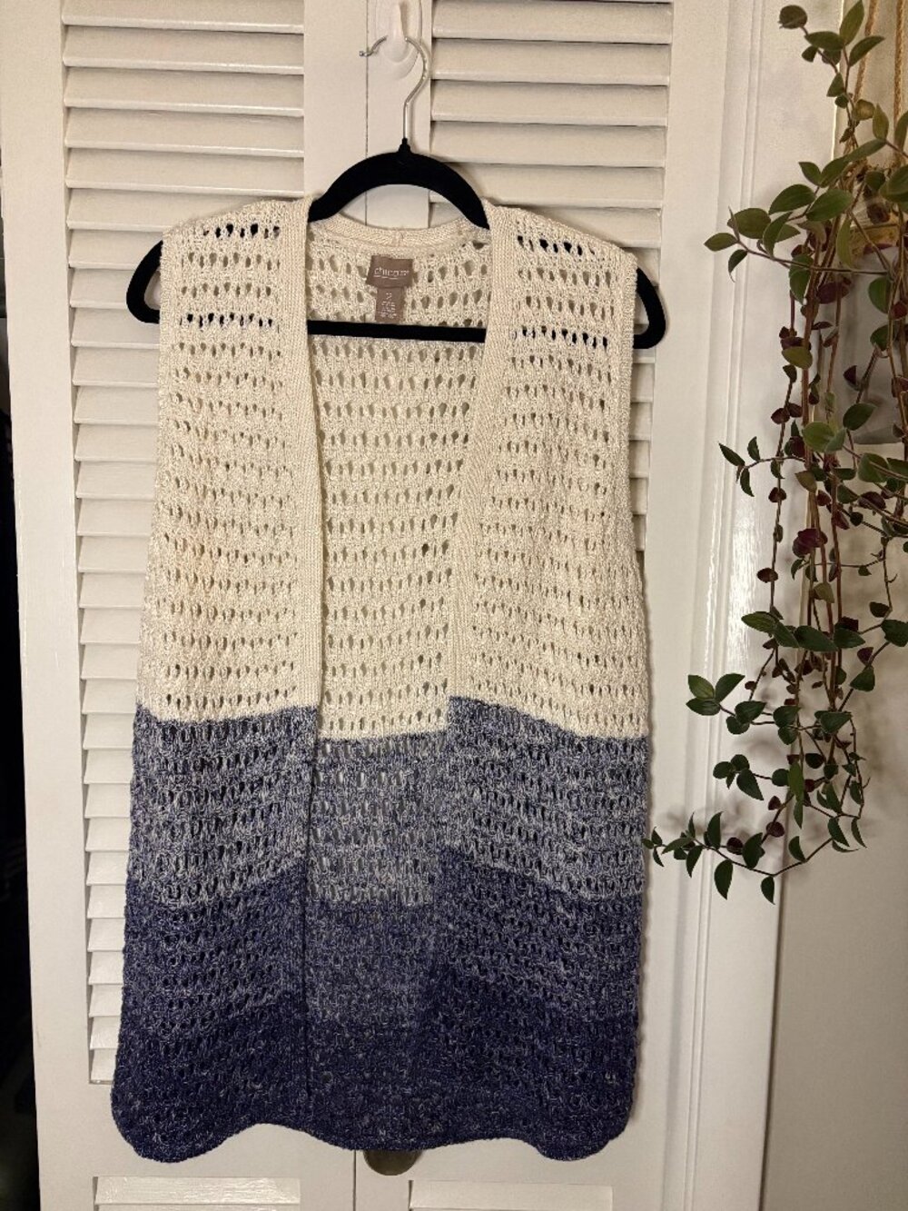 Chico's Crochet Sweater Vest